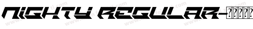 Nighty Regular字体转换